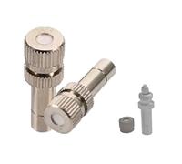 100Pcs Brass isting Nozzles Kit for Cooling System, Low Pressure 6mm Push-in Nozzle, ister Nozzles, Fog Nozzles for Outdoor Cooling System Garden Water ister(0.1mm)
