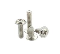 100PCS Cabeza redonda con tornillos M3 8/10/12/16(16mm)