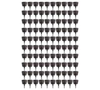 100PCS Cesta de Malla de Fertilizante, Macetas de Plástico para Vivero de Jardín Tazas de Nutrición para Plantación Portátiles Macetas para Vivero de Acuario con Tapa para Bonsái (Tamaño grande con