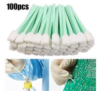 100pcs Cleaning Swabs Foam Tips Sponge Stick for Inkjet Printer Optical Equipments