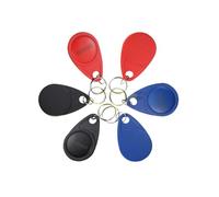 100pcs Contactless 125KHz EM/ID RFID Access Control Proximity Keyfob Token Tag (4#ID Tag-Red)