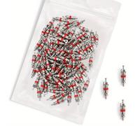 100pcs de Válvula de Neumático - de Válvulas Americanas/Estadounidenses para la Mayoría de Automóviles, RV, ATV y Aire Acondicionado, Reemplazo de Desmontaje de Neumáticos