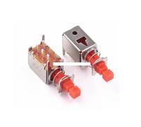 100Pcs Directly key switch A03 PS-22F03 6pins No Lock Reset switch Red