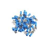 100PCS FDD Female Insulated Electrical Crimp Terminal for Blue 16-14 AWG Connectors Cable Wire Connector FDD2-250