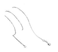 100pcs Fine Chain O-Chain Necklaces For Women Jewelry Silver Necklace Para Manualidades(22inch 55cm)