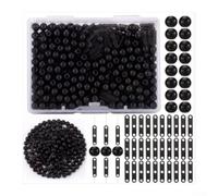 100pcs Fishing Beads Space Stopper Slip Float Rig Kit | Soft silicone core, prevents line damage, ideal for slip floats, 100pcs bulk pack, black orange red yellow