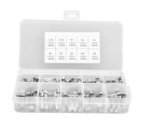100pcs fusible vidrio de soplado rápido 0.2a 0.5a 1a 2a 3a 5a 8a 10a 15a 20a set kit protección seguridad eléctrica Vista transparente Almacenamiento Conveniente CA
