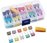 100pcs/fusibles for automóviles 2a 3a 5a 7. 10a 15a 20a 25a 30a 35a AMP con caja de cuadro Surtido Auto Blade Tipo fusible Conjunto fusibles Camión(Medium Fuse With Box)