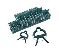 100Pcs Garden Plant Clips, Reusable Greenhouse Gardening Support Clips for Flower Beds Vine Vegetables Tomatoes (2 Sizes)
