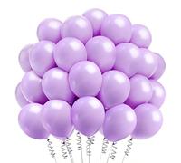 100pcs Globos Morado,12 Pulgadas Globos de Látex para Arco Guirnalda de Globo Fiesta Cumpleaños Niña Baby Shower Boda Bautizo Comunion