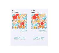 100PCS Gracias por apoyar a My Small Business Stickers Etiquetas de sellado hermosas Acuarela Pink Blue Gift Wrapping Party Gift-50pcs-5x10cm