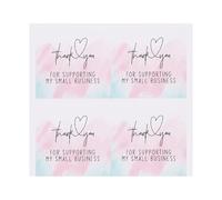 100PCS Gracias por apoyar a My Small Business Stickers Etiquetas de sellado preciosas Acuarela Rosa Azul Envoltura de regalo Fiesta Tipo de regalo 1-100pcs