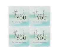 100PCS Gracias por apoyar a My Small Business Stickers Hermosas etiquetas de sellado Acuarela Rosa Azul Envoltura de regalos Party Gift-Type 2-100pcs