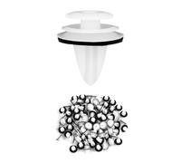 100PCS Grapas Coche Paneles de Puerta, clips de fijación para coche con anillo de sellado, pinzas de plástico para parachoques, molduras de revestimiento de puerta para parachoques