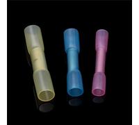 100pcs Heat Shrink Butt Connector Terminal Waterproof Insulated Electrical Automobile Wire Cable Crimp Connector Kit AWG 22-16