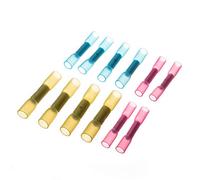 100pcs Heat Shrink Connectors Insulated Terminal Butt Electrical Cable Wire Connector Waterproof Crimp Terminal 10-22 AWG Kit