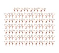 100Pcs Hollow Bear S s, Small Metal Paper s, Cute Supplies with S Clam Force, Sturdy Iron Document Clamps for School Home Organization (Pink Gold)