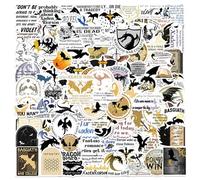 100pcs Inspirational Dragon Stickers, Lindas Calcomanías De Dragón, Pegatinas de Vinilo Impermeables, para Botellas De Agua, Laptop, Monopatín, Equipaje,Lindas Pegatinas para niños y adultos