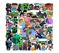 100pcs Juego de Píxeles Pegatinas de Videojuegos, Cute Cartoon Pegatinas Dibujos Animados, Impermeable Stickers de Vinilo para Maleta Moto Portátil Monopatín Taza, Decorativas DIY para Niños Fans