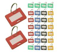 100pcs Key Ring Label Tags Metal Numbered Keychains Plastic Id Number Hang For Home Office Travel Colorcoded Identifier Para Taquillas