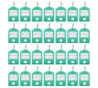 100pcs Key Tags Luggage Id Label Number Tag For Keys Bags Hotel Split Ring Chain Accessory Name Identification Para IdentificacióN