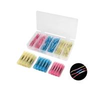 100pcs/lot Heat Shrink Butt Connectors 3 Sizes 22-10 AWG Electrical Wire Splice Cable Crimp Terminal Connectors Set