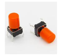 100pcs/lot Red Cap Hat for 6 * 6mm G61 Tactile Push Button Switch Lid Cover