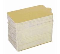 100PCS Mini Square Golden Cardboard Cake Base, Mousse Cake Boards Gold Paper Cupcake Dessert Displays Tray Wedding Birthday (large rectangle)