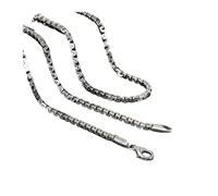 100pcs Necklace for Men Fashionable Hip-Hop Personality Twill Box Chain Exquisite Holiday Gift Para Manualidades(3mm 50cm)
