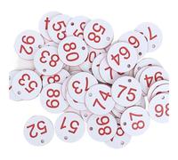 100pcs Numbered Sign Labels Beehive Tags Bee Box Mark Beekeeping Supply Garden Tool Set Number Plate For Restaurant Para IdentificacióN(WHITE)