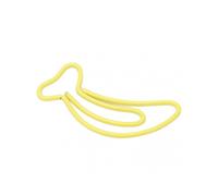 100pcs Paper Clips Portable Mini Cute Banana Shape Rustproof Electroplated Metal Paperclips Office Bookmark Clips