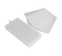 100pcs Paper Money Holders Transparent Polypropylene Box | 100 clear sleeves, PP material, fits standard notes, includes plastic box, dust proof protection
