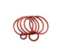 100pcs Red VMQ O Ring Thickness CS 1/2/3/4mm White Rubber Seal Rings OD 5-100mm Heat-Resistan Silicone O-Ring para fontanería, reparación(OD 33mm,CS 4mm)