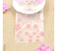 100PCS Rose Flowers Candy &Cookie Bolsas de plástico autoadhesivas para galletas de bricolaje Snack Baking Package Decor Kids Gift Supplies-322,10x10cm,100PCS