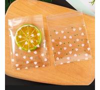 100PCS Rose Flowers Candy &Cookie Bolsas de plástico autoadhesivas para galletas de bricolaje Snack Baking Package Decor Kids Gift Supplies-3264,10x10cm,100PCS