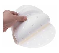 100PCS Round Disposable Perforated Parchment Bamboo Steamer Paper Liners for Air Fryer, Steaming Basket, Cake Baking, Cheesecakes, Dutch Oven, Tortilla Press (5.90in)