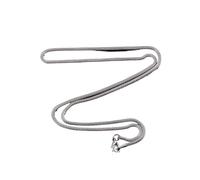 100PCS Round Rolo Mesh Chain Necklace Stainless Steel Jewelry Accessories for Women Men Silver/Gold Color Plated Choker on the Neck DIY Para Manualidades(18 inches 46 cm,2.4 mm Wide Silver)