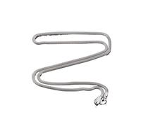 100PCS Round Rolo Mesh Chain Necklace Stainless Steel Jewelry Accessories for Women Men Silver/Gold Color Plated Choker on the Neck DIY Para Manualidades(14 inches 36 cm,3.2 mm Wide Silver)