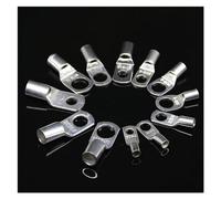 100PCS SC25-4 Ring Lug Terminals Tinned Copper Tube Seal Battery Wire Connectors Cable Crimped/Soldered Terminal Kit