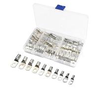 100PCS SCTinned Copper Lug Ring Wire Connectors for Battery Cable Wire Crimp Terminal
