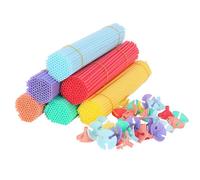 100pcs/ Set 32cm Balloon Sticks with Cups Balloon Sticks Holders Balloon Stand Kit Party Supplies (mixed Color)