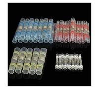 100PCS/Set Solder&Seal Heat Shrink Butt Connectors Cable Soldering Sleeve Terminals Red Blue White Yellow Terminators