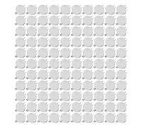 100PCS Silver Brooch Clasps Pin Disk Base Disc Blank Flat Trays, Metal Brooch Blank Round Tray for DIY Jewelry Craft Making Accessories (15mm flat chest disc)