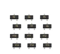 100pcs SMD BZX84C12 BZX84C15 Screen Printing Y2/Y4 Package SOT-23 Transistor 12v 15v BZX84C16 BZX84C18 BZX84C20 BZX84C22 IDGTTLDF(BZX84C2v4 Z11)