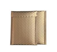 100PCS Sobres holográficos con burbujas láser Sobres acolchados bolsas de embalaje para sobres publicitarios de burbujas comerciales embalaje de envío-Oro oscuro-13 * 15cm