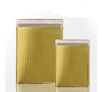 100PCS Sobres holográficos con burbujas láser Sobres acolchados bolsas de embalaje para sobres publicitarios de burbujas comerciales embalaje de envío-oro-15 * 20cm