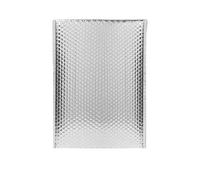 100PCS Sobres holográficos con burbujas láser Sobres acolchados bolsas de embalaje para sobres publicitarios de burbujas comerciales embalaje de envío-plata-15 * 20cm