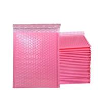 100PCS sobres publicitarios Suministros para pequeñas empresas Bolsas de envío para empaquetar burbujas Paquete de entrega de sobres de mensajería Mailer-rosa-11 * 15 cm