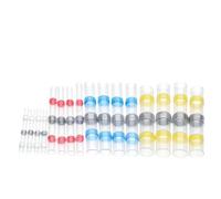 100pcs Solder Seal Butt Connectors 22-18 AWG Red Waterproof Heat Shrink Wire Connectors Terminals Automotive Electrical