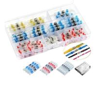 100pcs Solder Seal Sleeve Heat Shrink Butt Wire Connector Terminal Waterproof Welding Power Tools Accessories